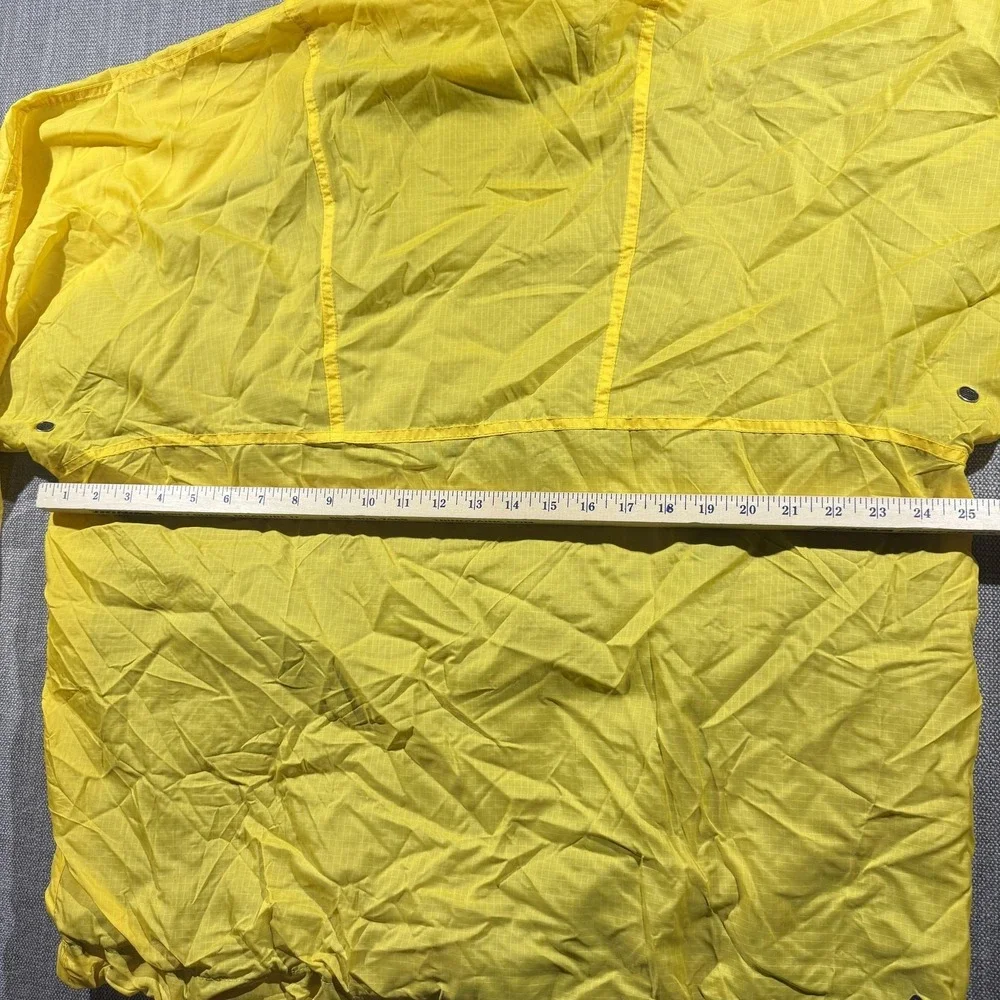 Vintage Abercrombie &‎ Fitch Jacket Mens Medium Yellow Hooded A-Tech Anorak 90s